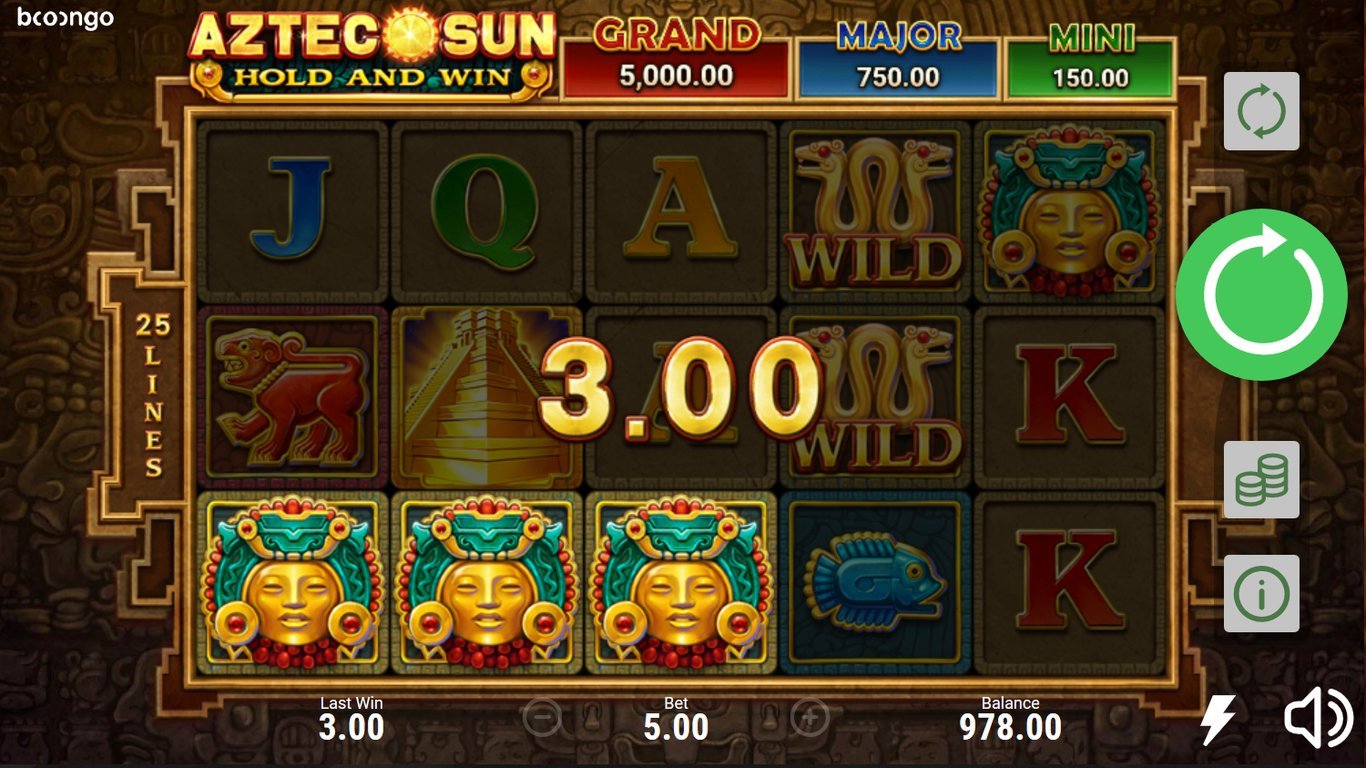10 Free Spins on Aztec Sun Stone