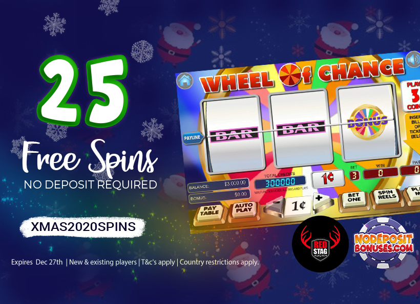 25 free spins wheel of chance