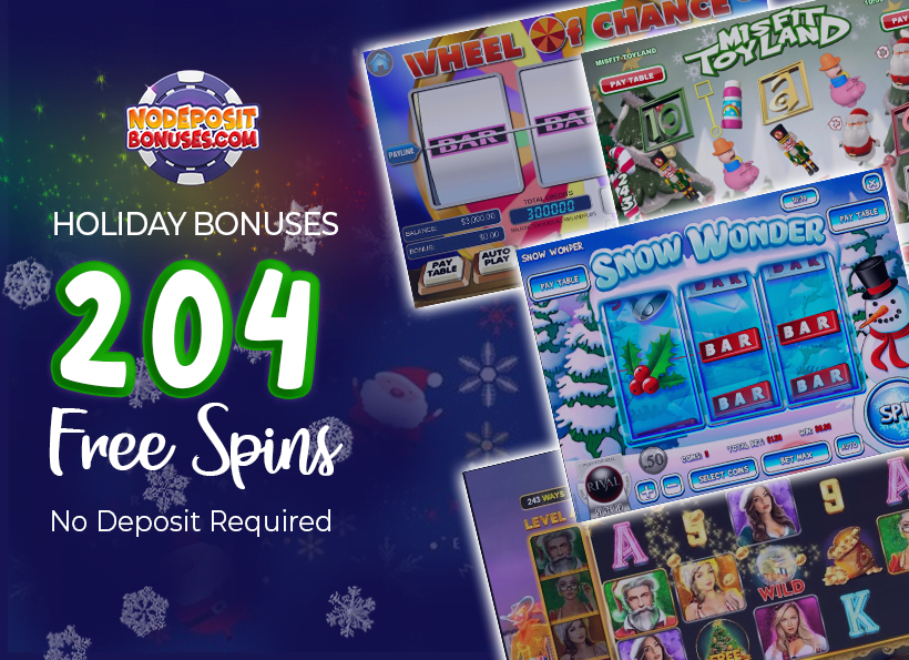 No deposit Bonuses Holiday Bonuses
