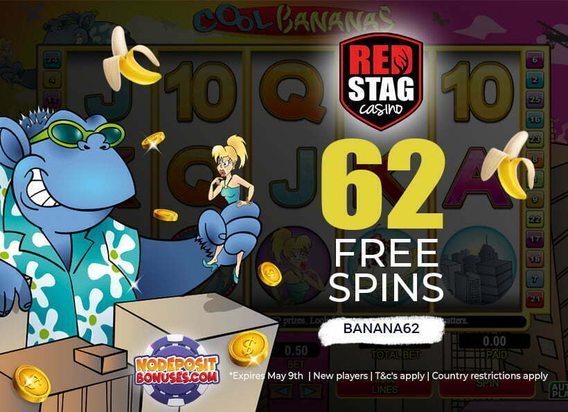 62 Free Spins on ‘Cool Bananas’