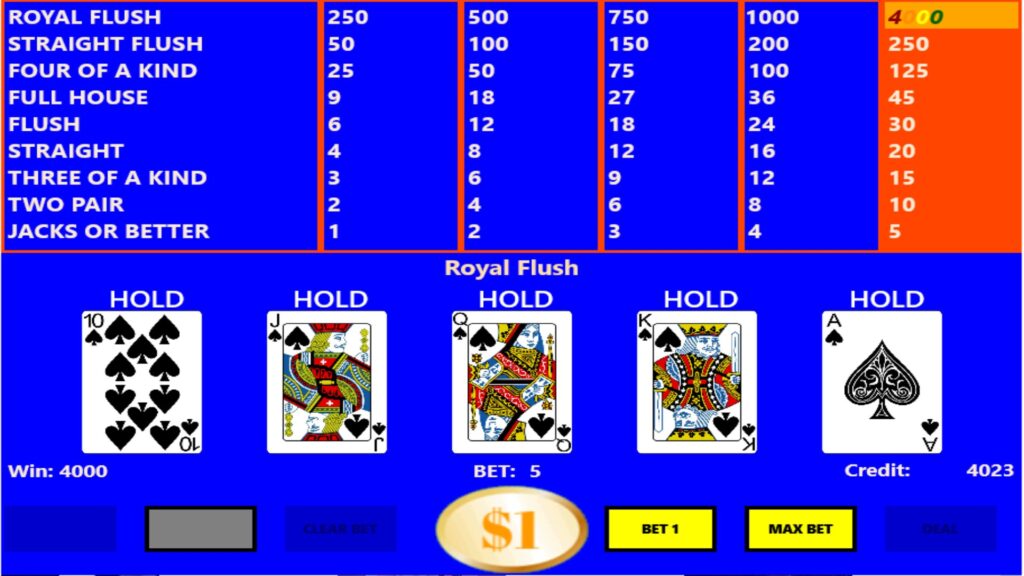VIDEO POKER