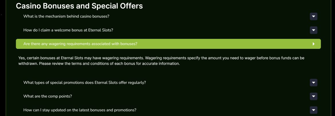 Eternal Slots Bonus Codes FAQ